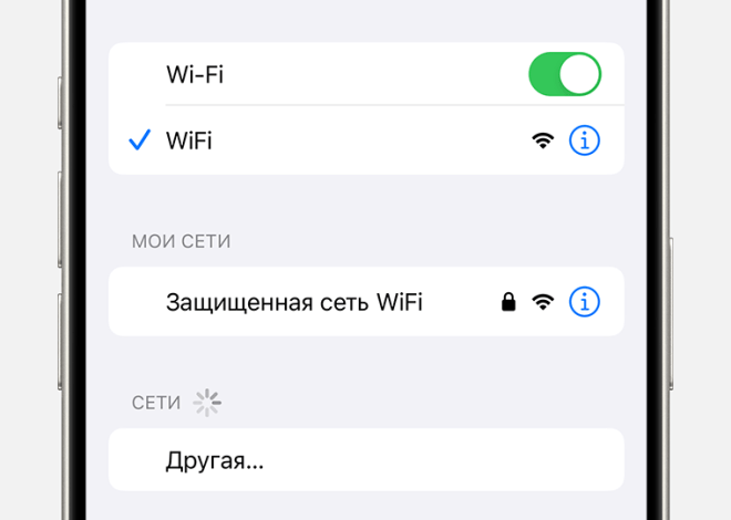 Подключение к интернету на iOS